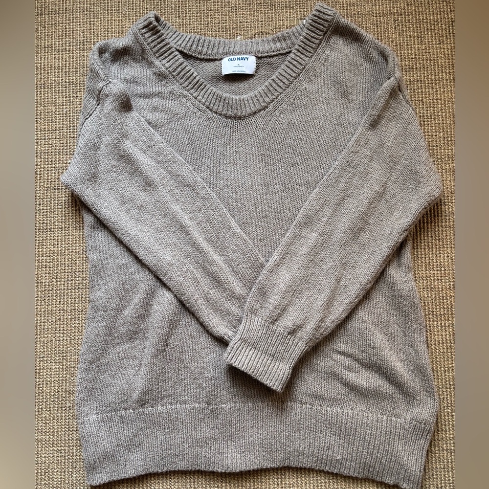 Old Navy Women's Tan Tunic Length Sweater Size Med
